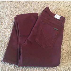 Maroon Hudson (Nico Midrise) Skinny Jeans